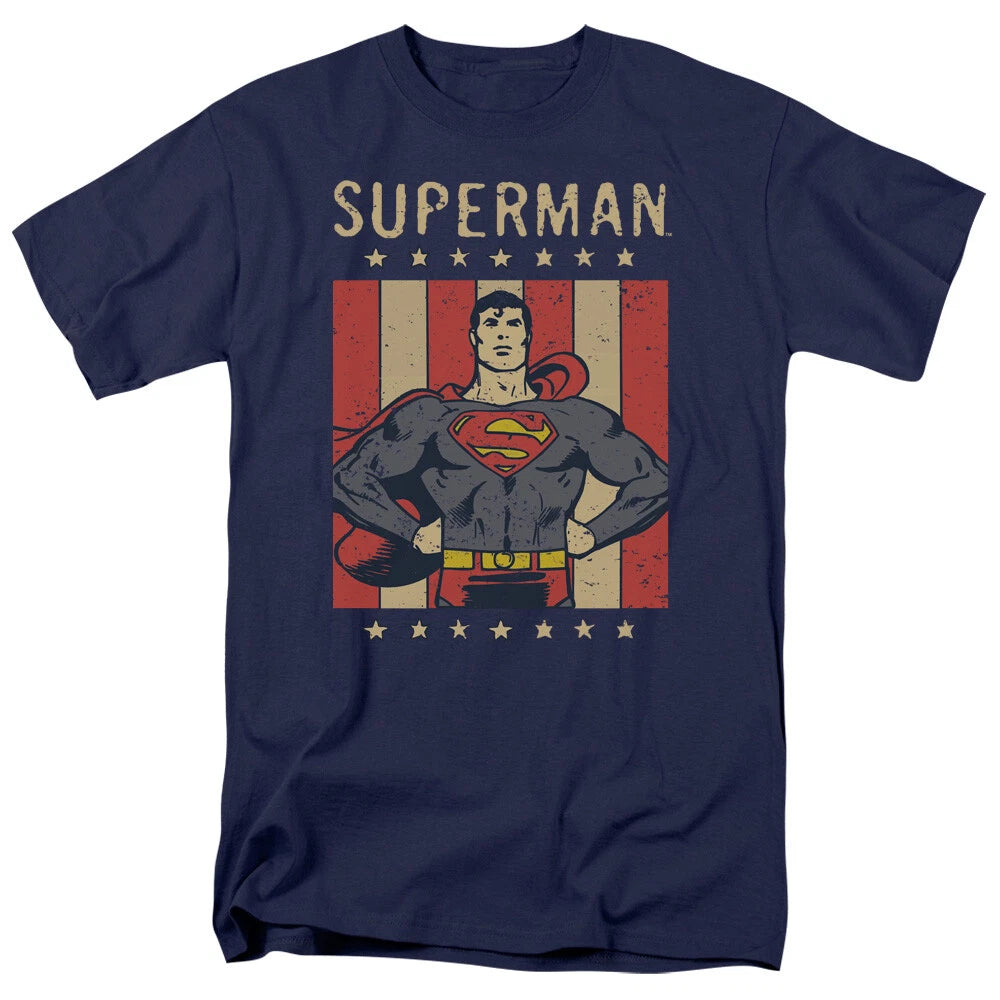 Superman "Retro Liberty" T-Shirt - Regular or Tank - to 5X