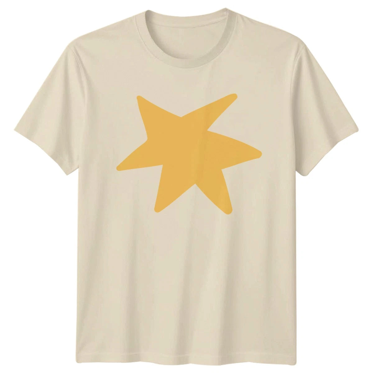 Simple Yellow Star T-Shirt Abstract Graphic General Apparel