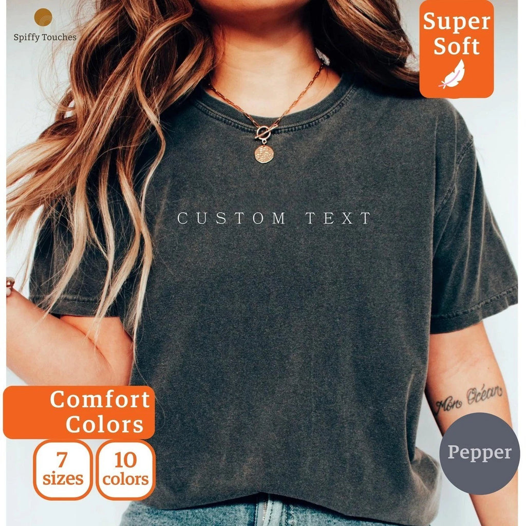 Personalized Custom Made Text Shirt Custom Your Own Text And Photo Tee Gift