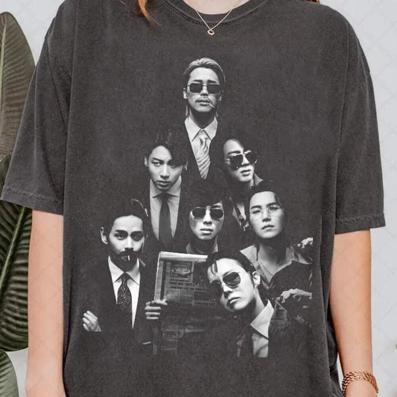 B.T.S Tour 2.0 Vintage Shirt, World Tour Kpop Merch, Kpop Arirang Tour Retro 90s