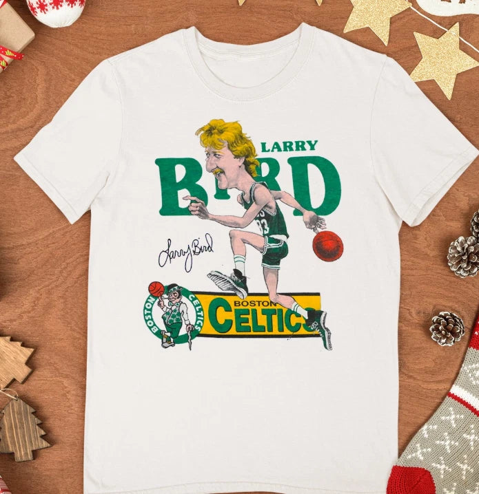 Larry Bird Vintage 1980s Boston Men S-5XL T-shirt