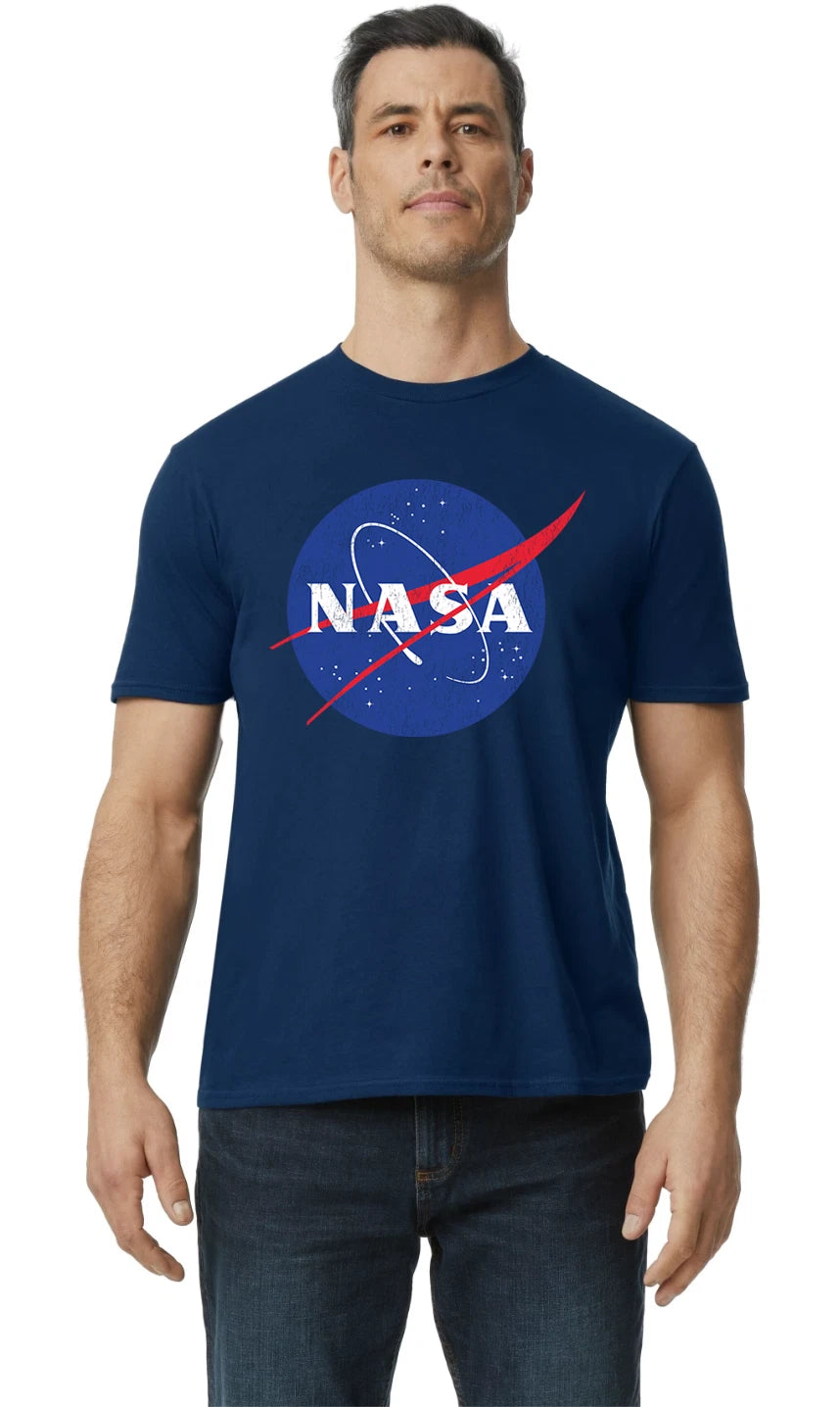 NASA T-shirt Mens Graphic Tees Clothing Apparel Astronaut Space Travel NASA Logo