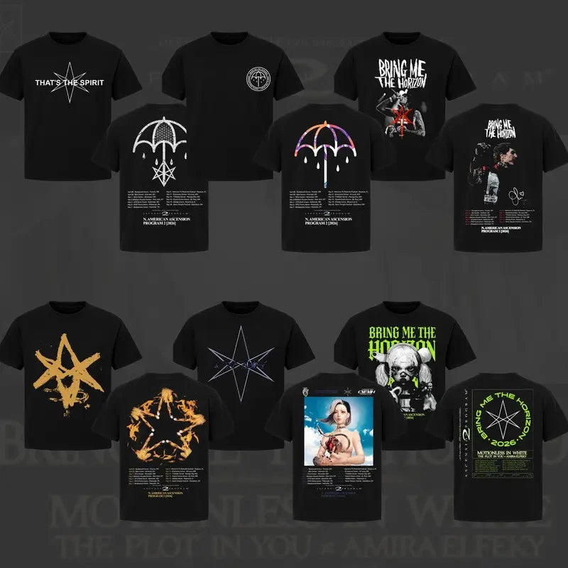 [COLLECTION 3] Retro Bring Me The Horizon North American Tour T-Shirt Rock Band