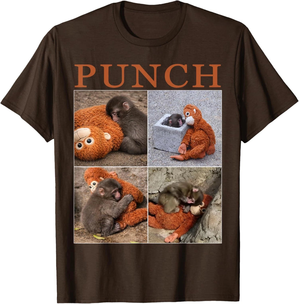 Team Monkey Punch Funny Graphic Design T-Shirt
