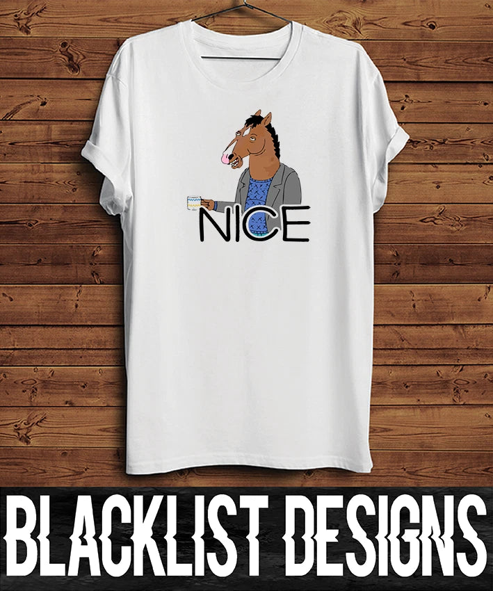 Nice Bojack Horseman t shirt | Custom | White | Unisex | Hipster | New | Artwork