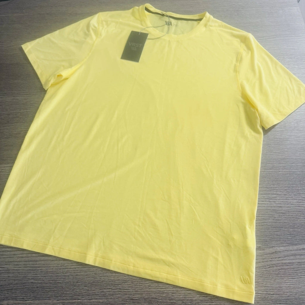 VRST Men’s Icon Tee Size Large T-Shirt Yellow Blaze Heather Soft