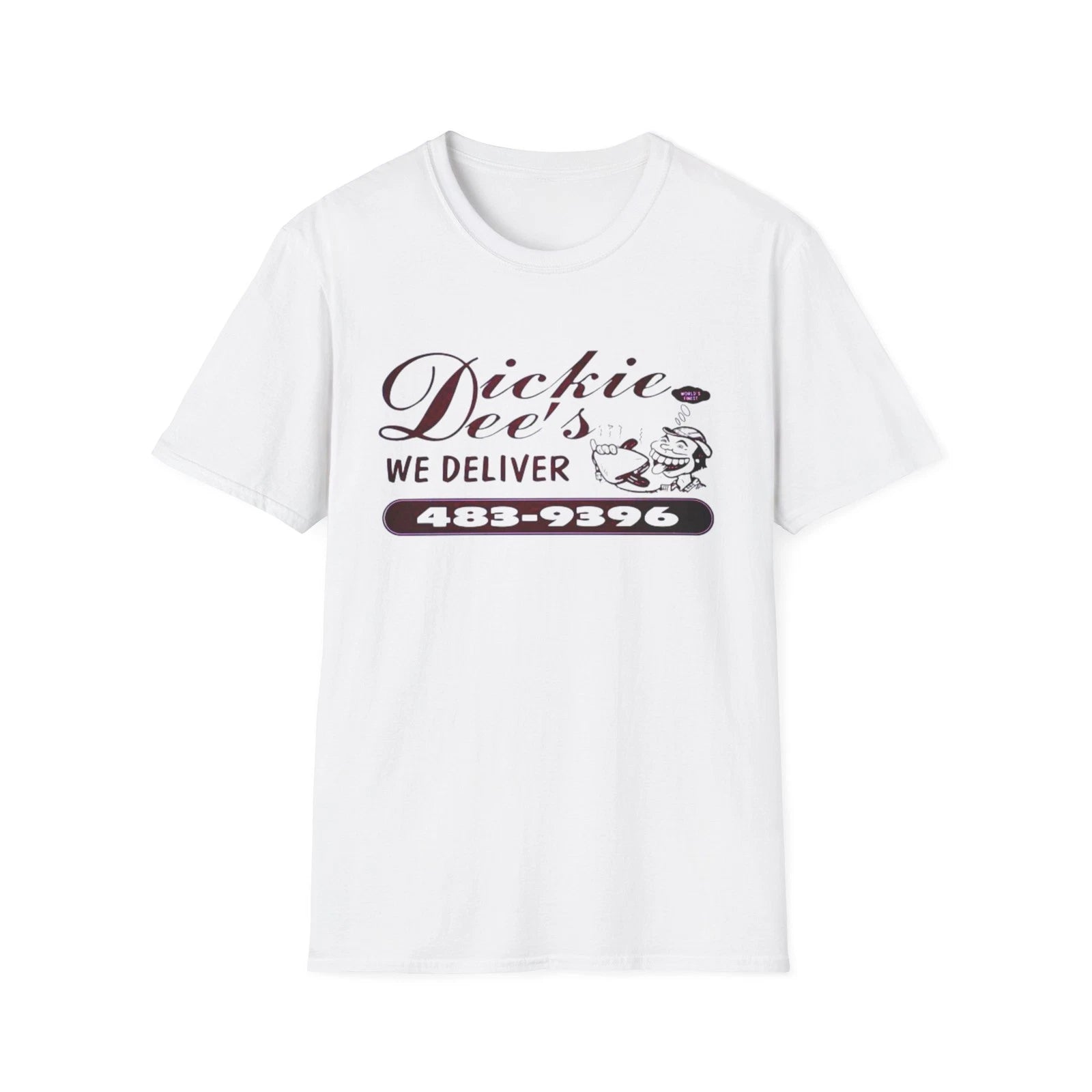 Dickie Dee's Newark NJ T-Shirt Italian Hot Dog Food Logo Vintage New Jersey soft