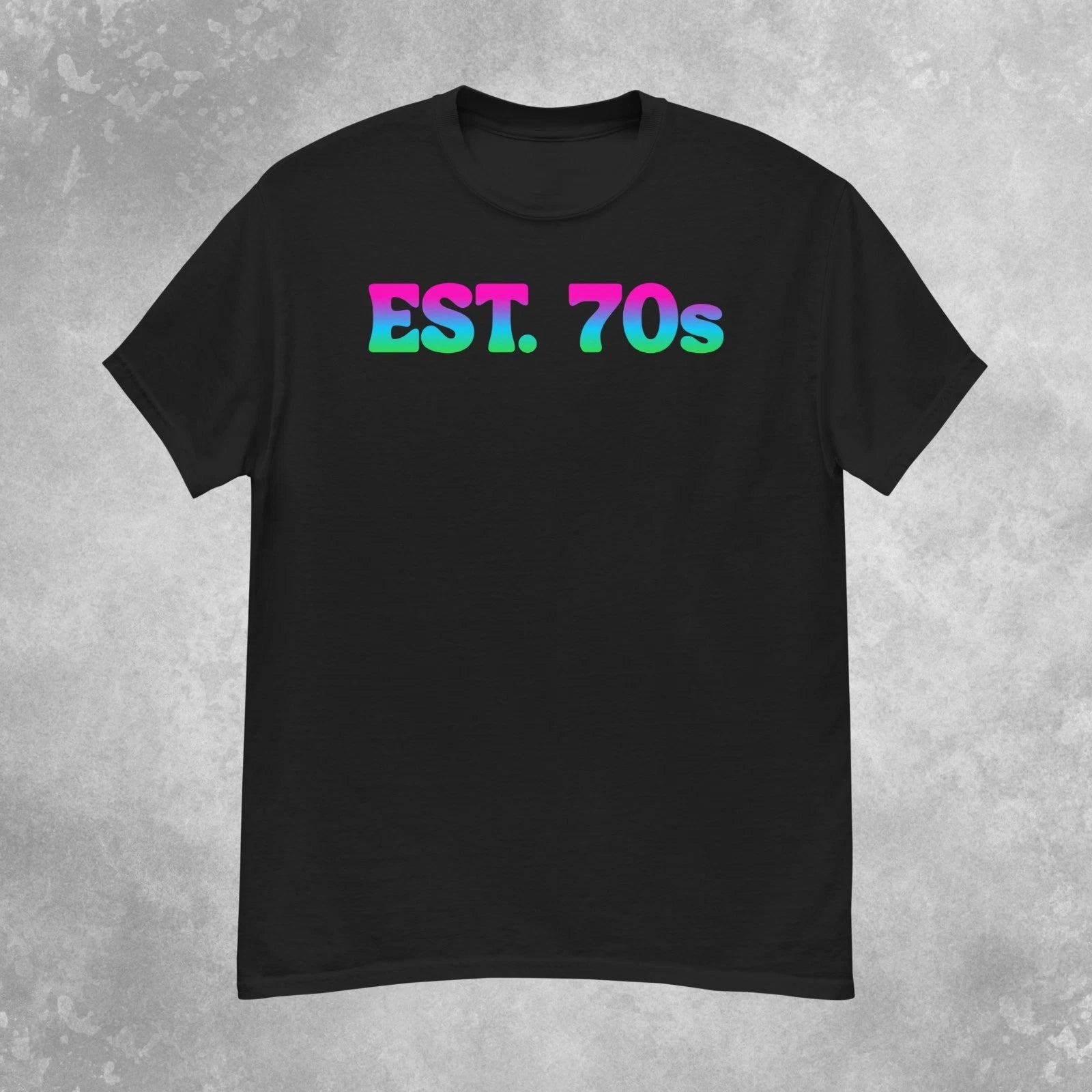 Colorful EST. 70s T-Shirt Mens S-2XL