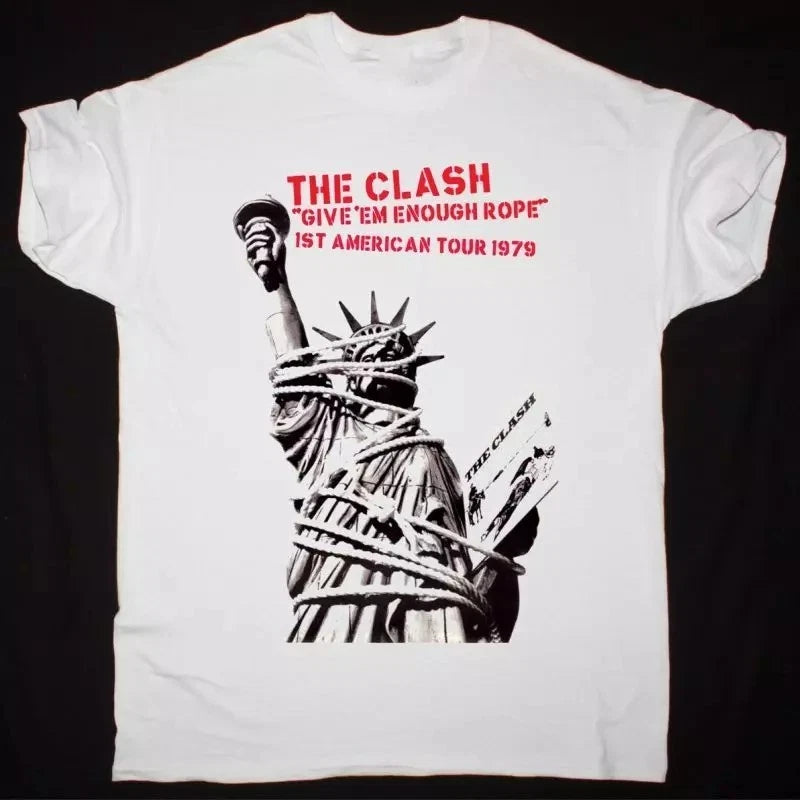 Hot THE CLASH GIVE EM ENOUGH ROPE TOUR 1979 Gift For Fans Unisex All Size TK117