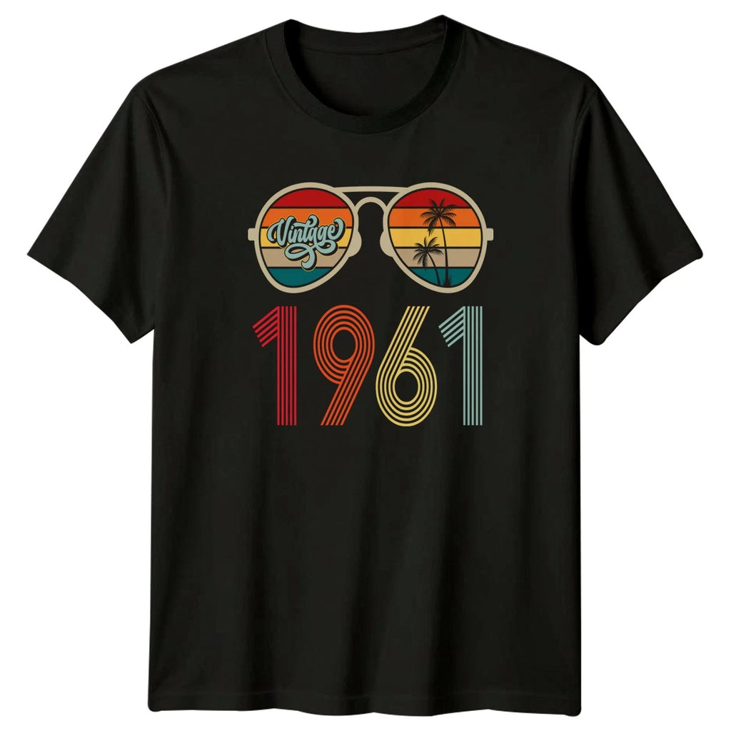 Vintage 1961 T-Shirt Retro Sunset Birthday 65th Birthday Gift For Him And Her
