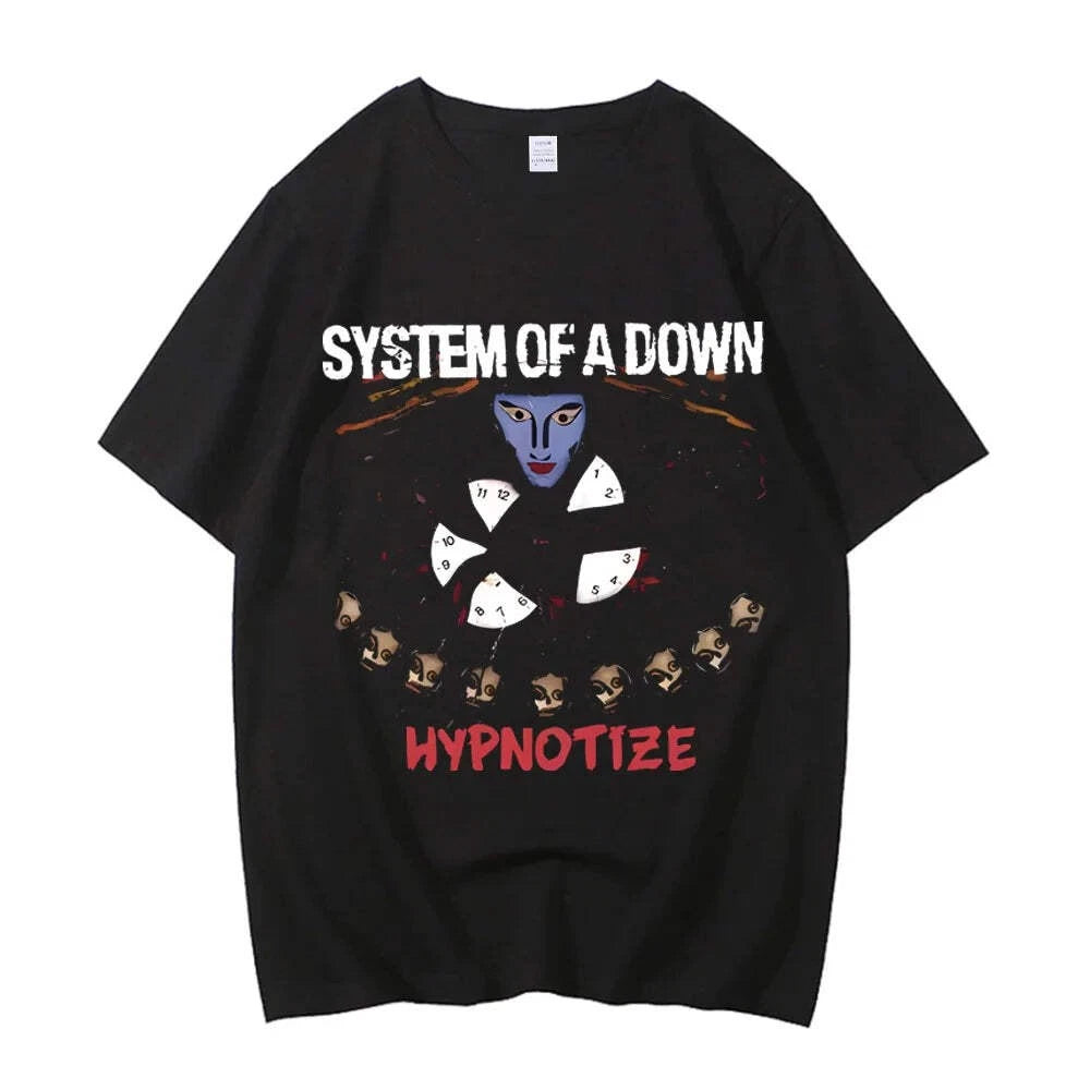 System Of A Down Toxicity T-Shirt Men Rock Band 90s Cotton Graphic Tee
