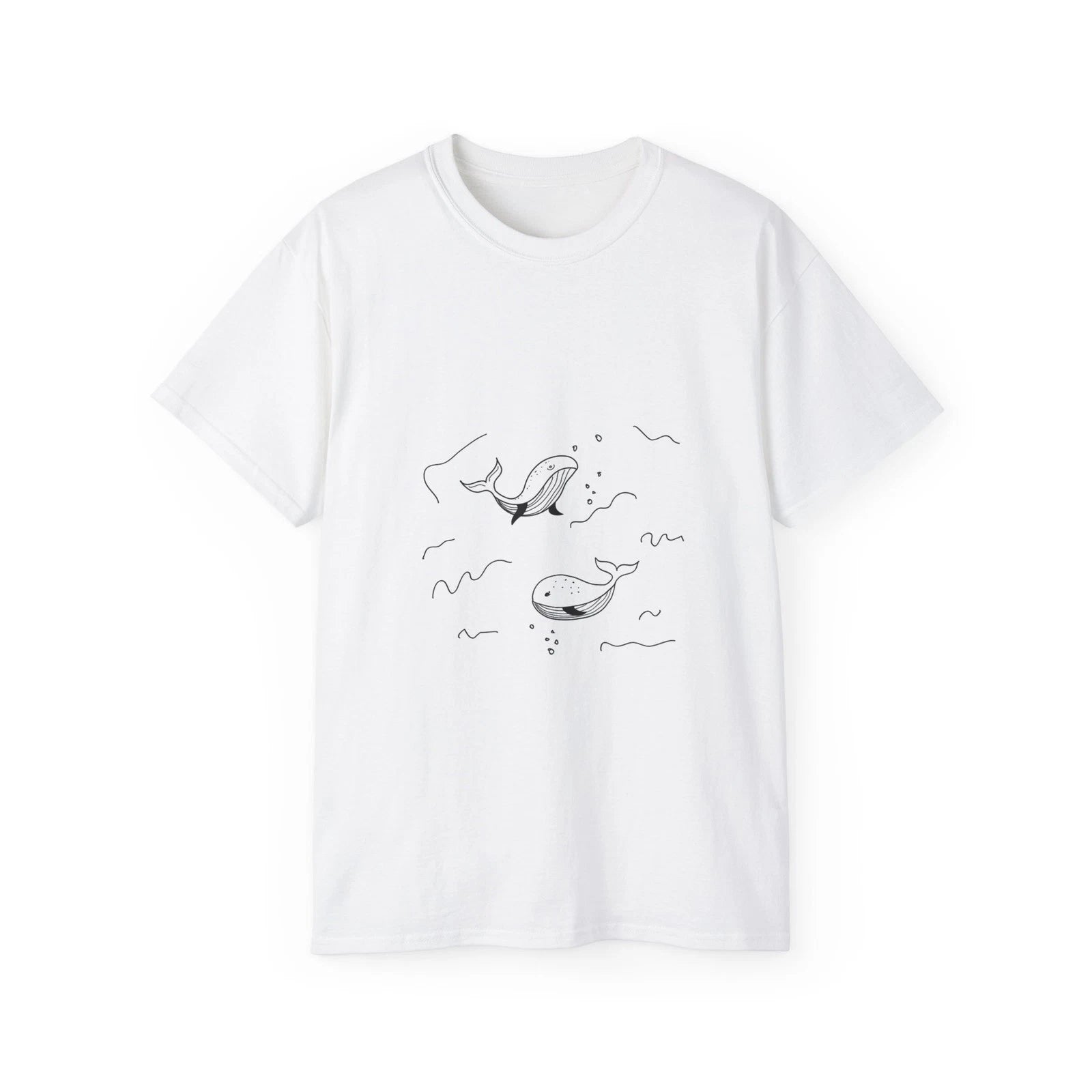 Whale Nature Fish Sea Animal Ocean | Custom Graphic T-Shirt