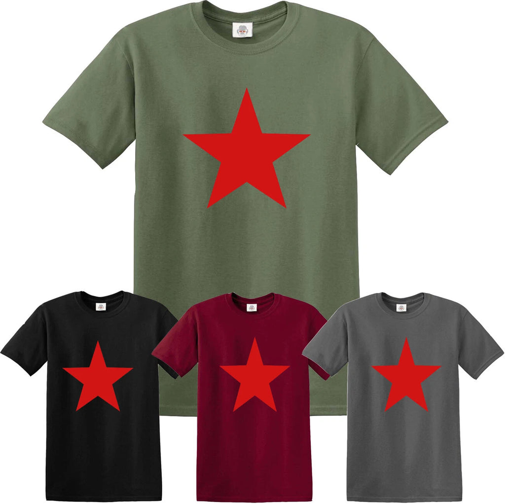 RED STAR SOVIET UNION T-SHIRT Che Guerra Communist Ussr Cccp Revolution Tshirt