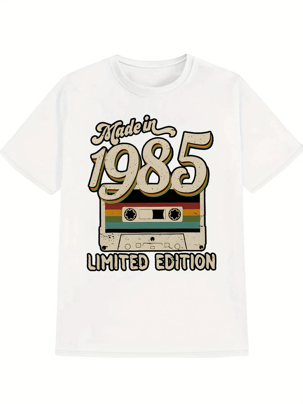 Made in 1985 Vintage Cassette T-Shirt Retro Limited Edition Tee