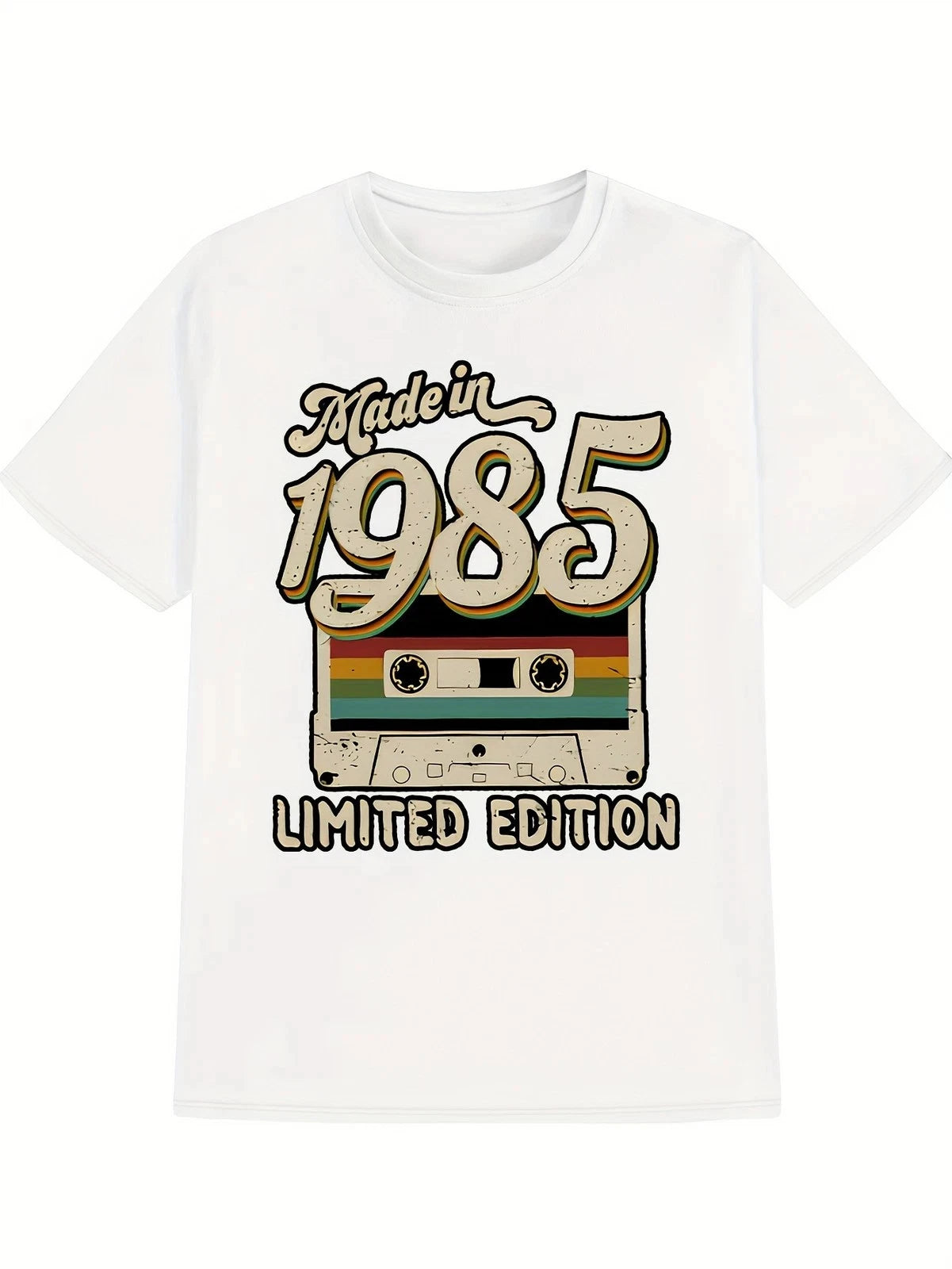 Made in 1985 Vintage Cassette T-Shirt Retro Limited Edition Tee