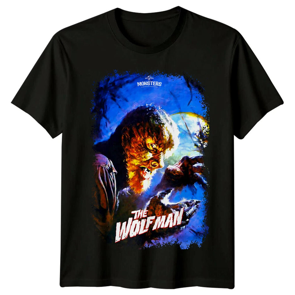 The Wolf Man (1941) Movie Poster Inspired T-Shirt Retro 80s Tee