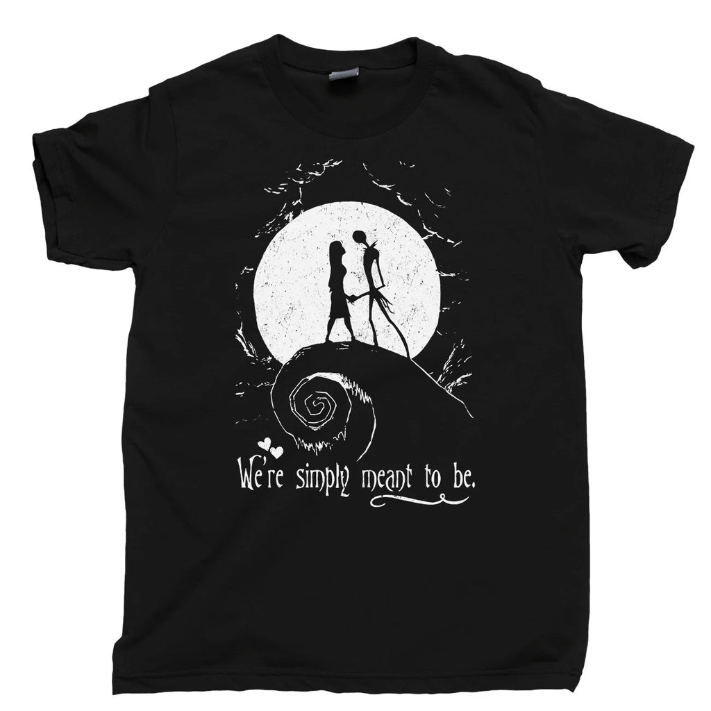 Jack Sally T Shirt Simply Meant To Be Halloween Nightmare Christmas Movie Tee