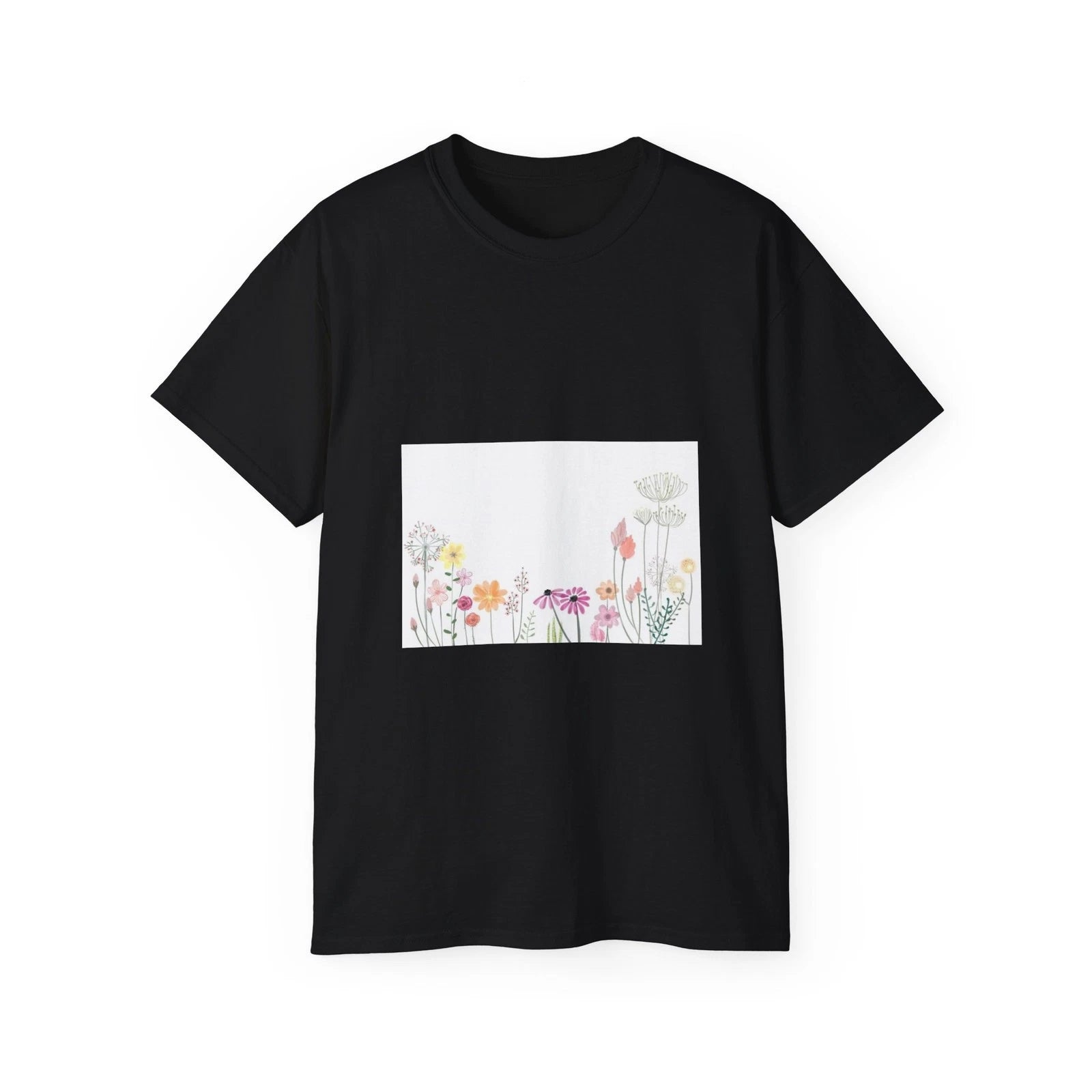Flower Spring Floral Artwork Nature Pastel | Custom Graphic T-Shirt