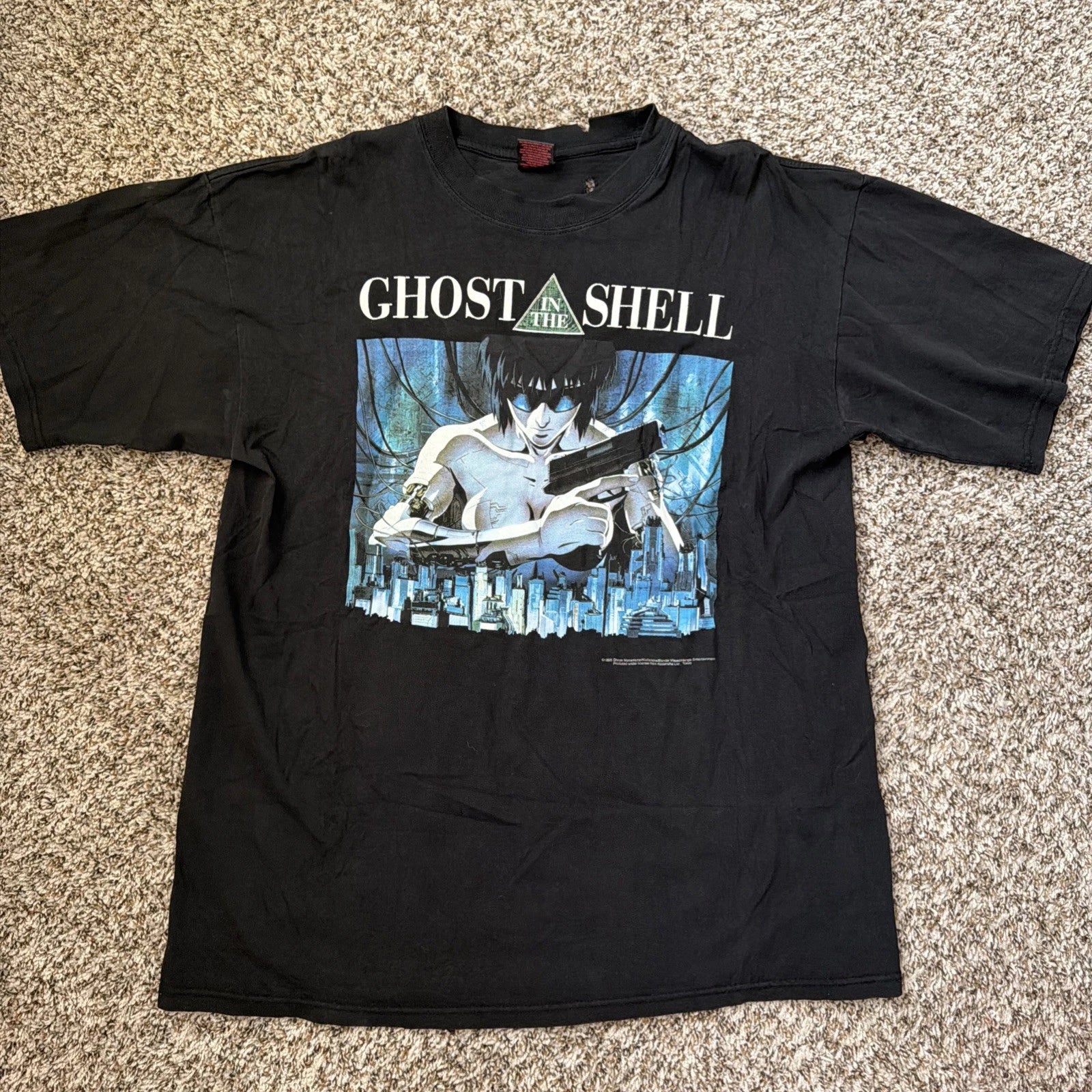 Vintage 1995 Ghost in the Shell  FASHION VICTIM T-shirt Fits SZ XL Dry Rot