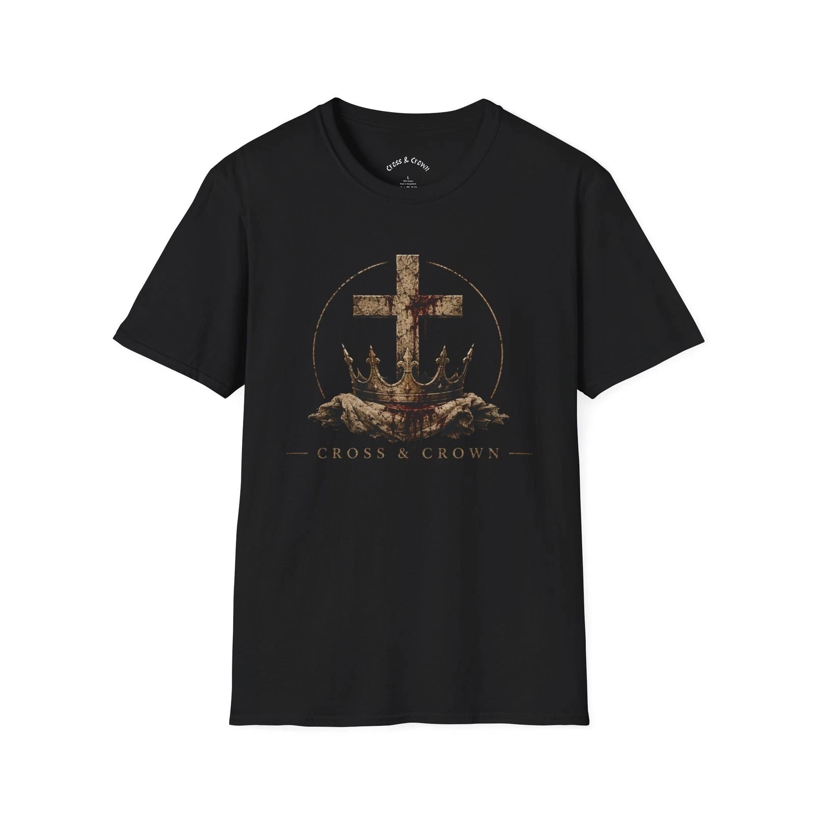 Cross and Crown T-Shirt | Unisex Gildan 64000 Soft Style shirt