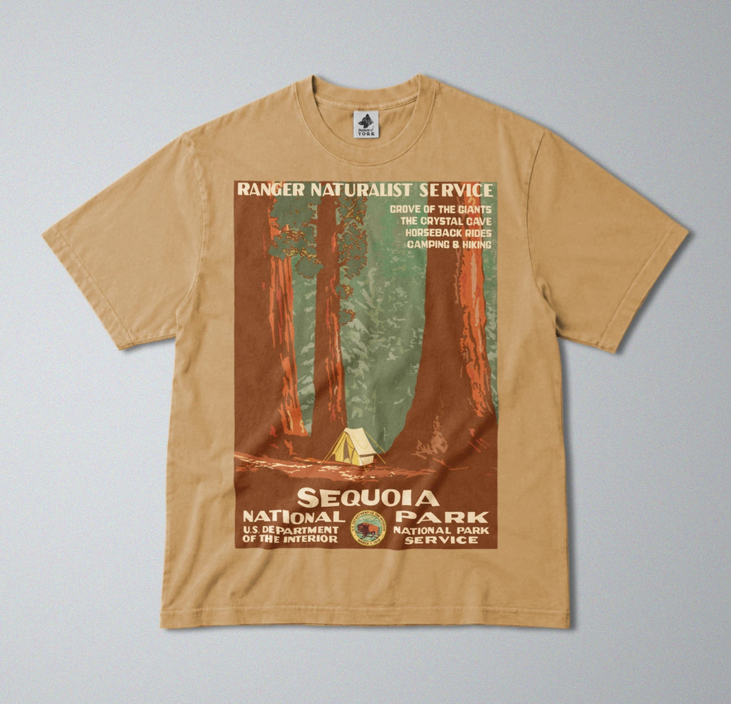 100% Cotton Tee - Regular Fit - Unisex - Sequoia National Park - USA Landscapes