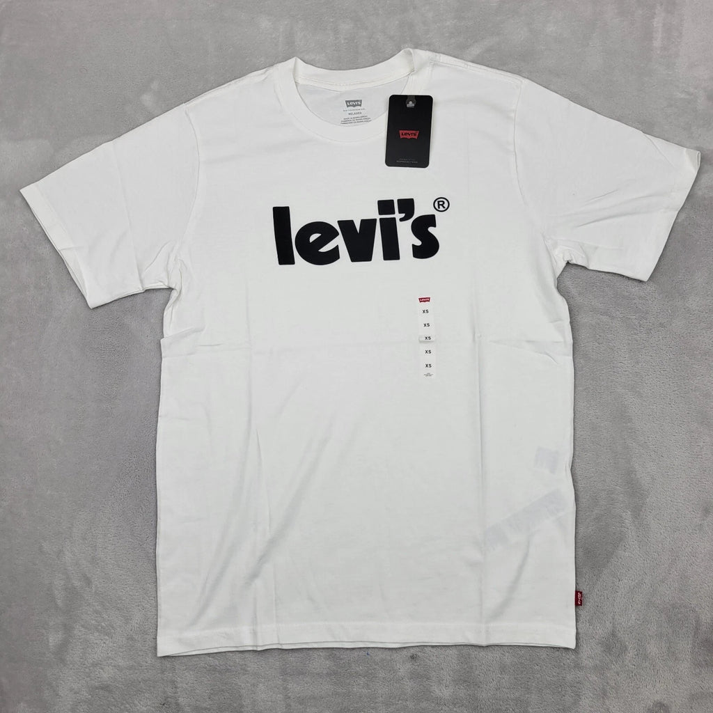 Levis Shirt Men XS Crewneck Basic Cotton Minimalist Red Tab Adult Extra Small