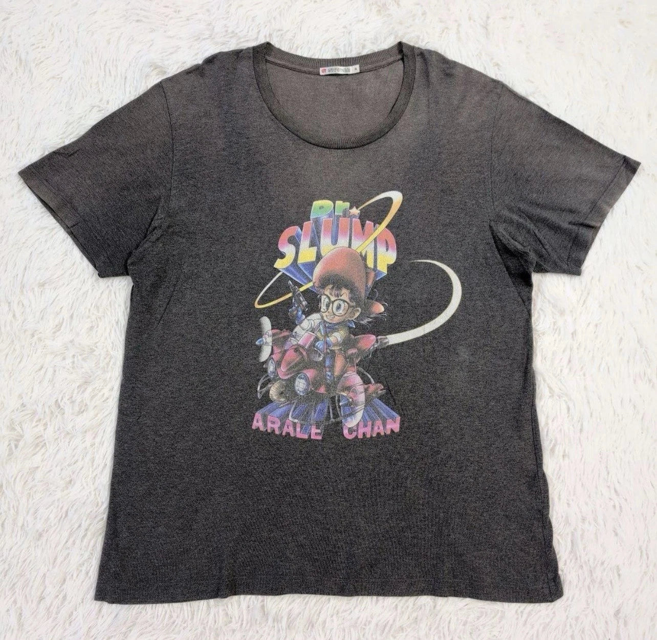 Vintage Dr Slump Arale T Shirt Akira Toriyama Uniqlo UT Anime Graphic XL Faded