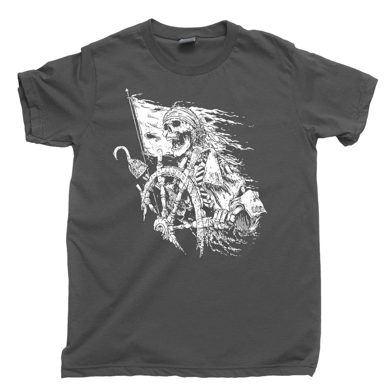 Pirate Life T Shirt Booty Treasure Island Buccaneer Tattoo Sailing Ocean Sea Tee