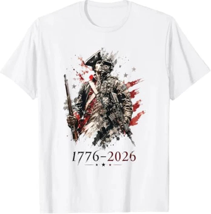 1776-2026 Patriotic Soldier 250th Anniversary 4th July T-Shirt