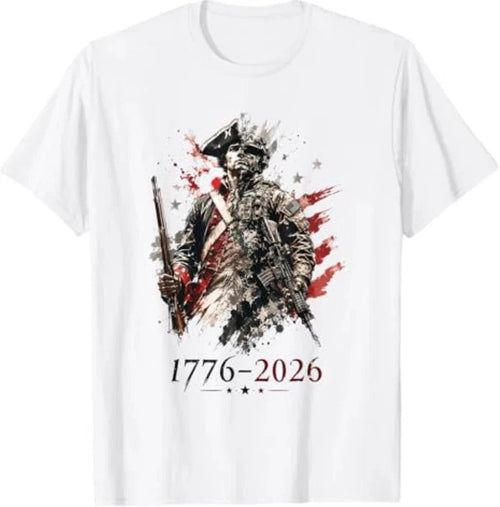 1776-2026 Patriotic Soldier 250th Anniversary 4th July T-Shirt