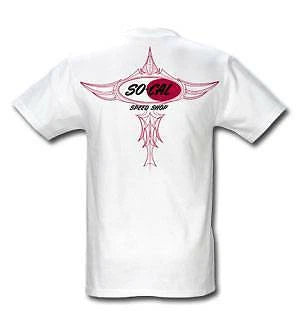 SO-CAL Speed Shop "Pinstripe" (1020). 100% Cotton T-shirt.  Mopar Chev Ford NHRA