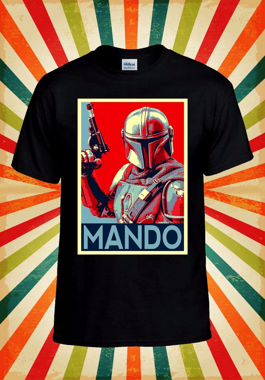 Mando T shirt Cool Fan Art 90s poster Men Women Unisex Baseball T Shirt Top 3072