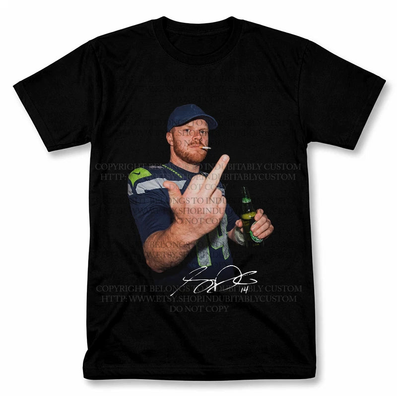Sam Darnold Middle Finger Seahawks Graphic T Shirt Vintage Fan Tee