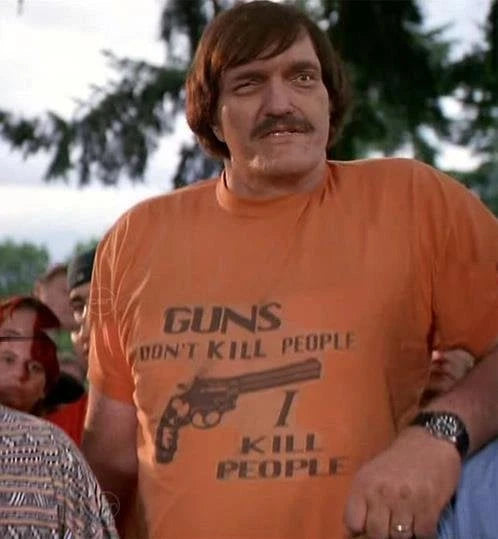 Guns don't kill people I kill people shirt, happy gilmor Adam Sandler Unisex Tee