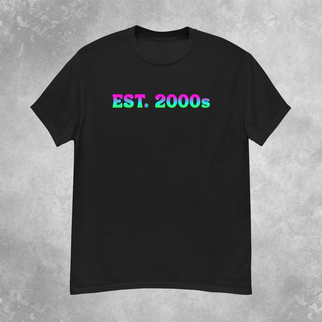 Colorful EST. 2000s T-Shirt Mens S-2XL