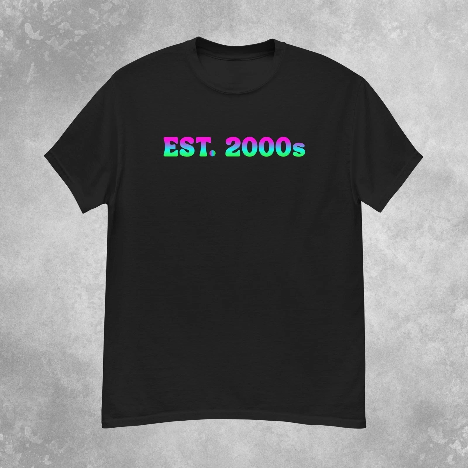 Colorful EST. 2000s T-Shirt Mens S-2XL