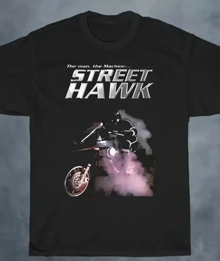Street Hawk 80s Retro TV Show Print Men's TShirt Soft Fabric Sizes S-3XL