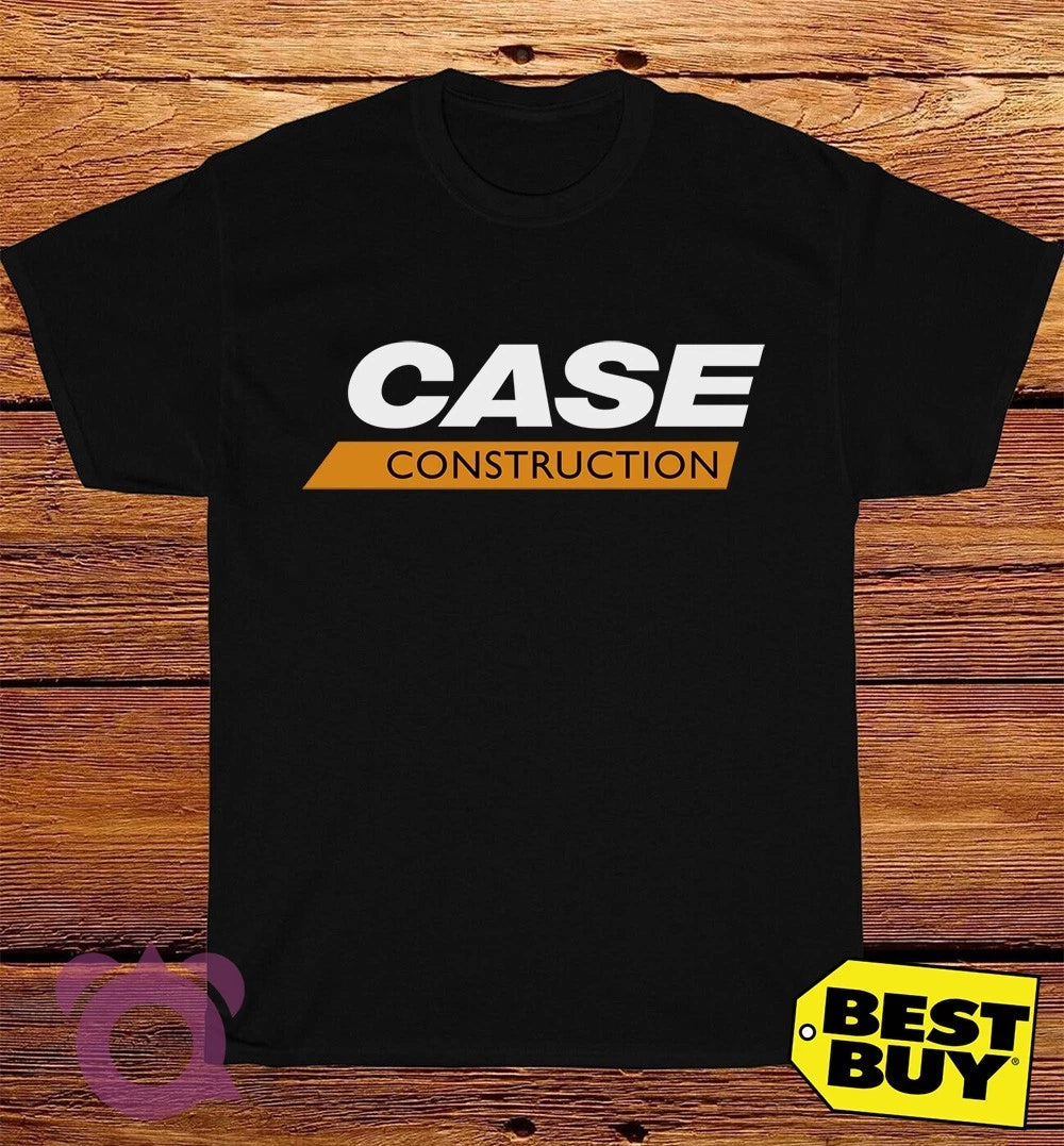 New Case Construction Logo Men's Funny T-Shirt Made In USA Size S to 5XL