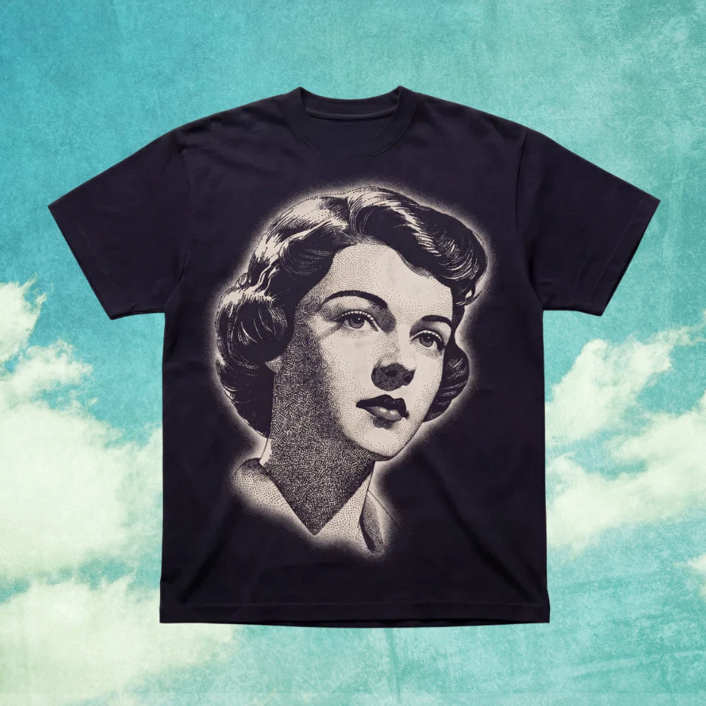 MarilynMonroe Vintage Portrait Graphic T-Shirt Retro Hollywood Tee S-5XL