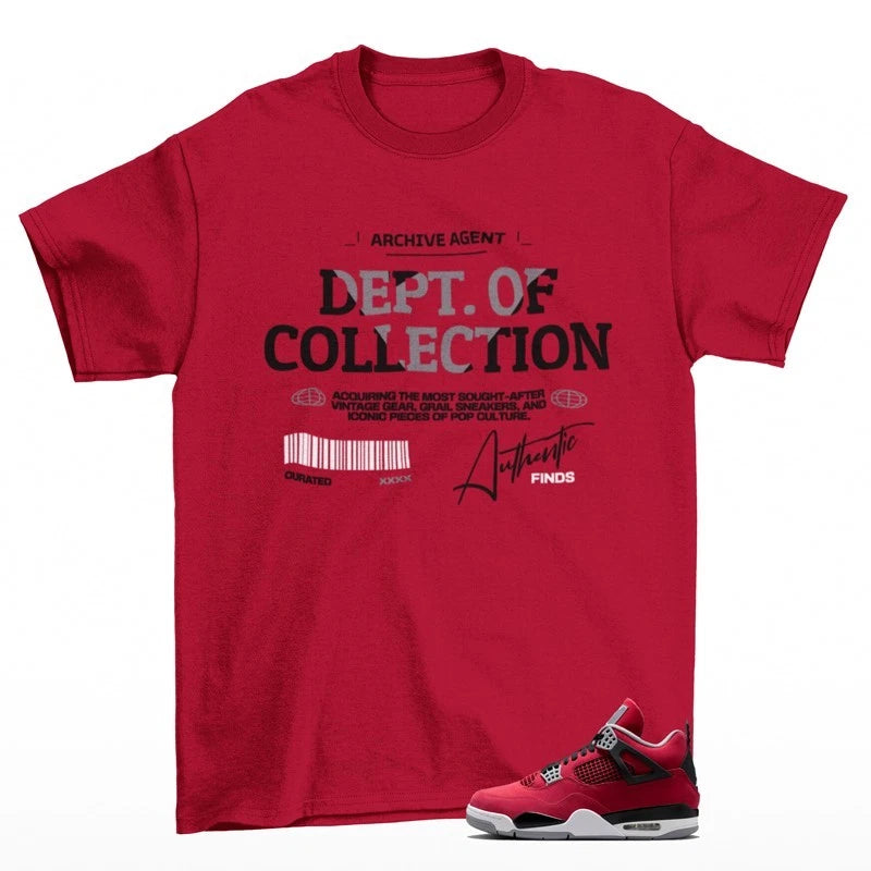 Archive Sneaker Shirt Red to Match Jordan 4 Toro FQ8138-600