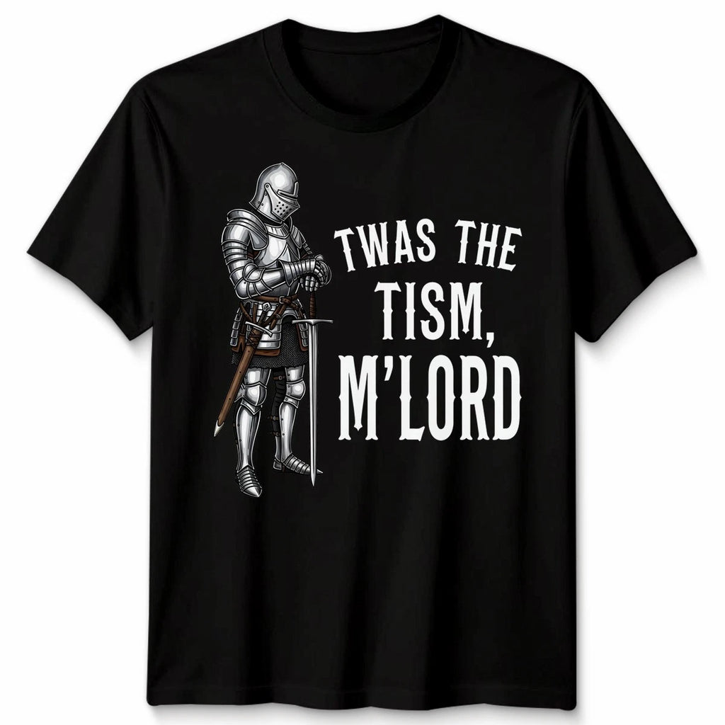Funny Autism Awareness Support Twas The Tism M Lord Autistic Unisex Tshirt
