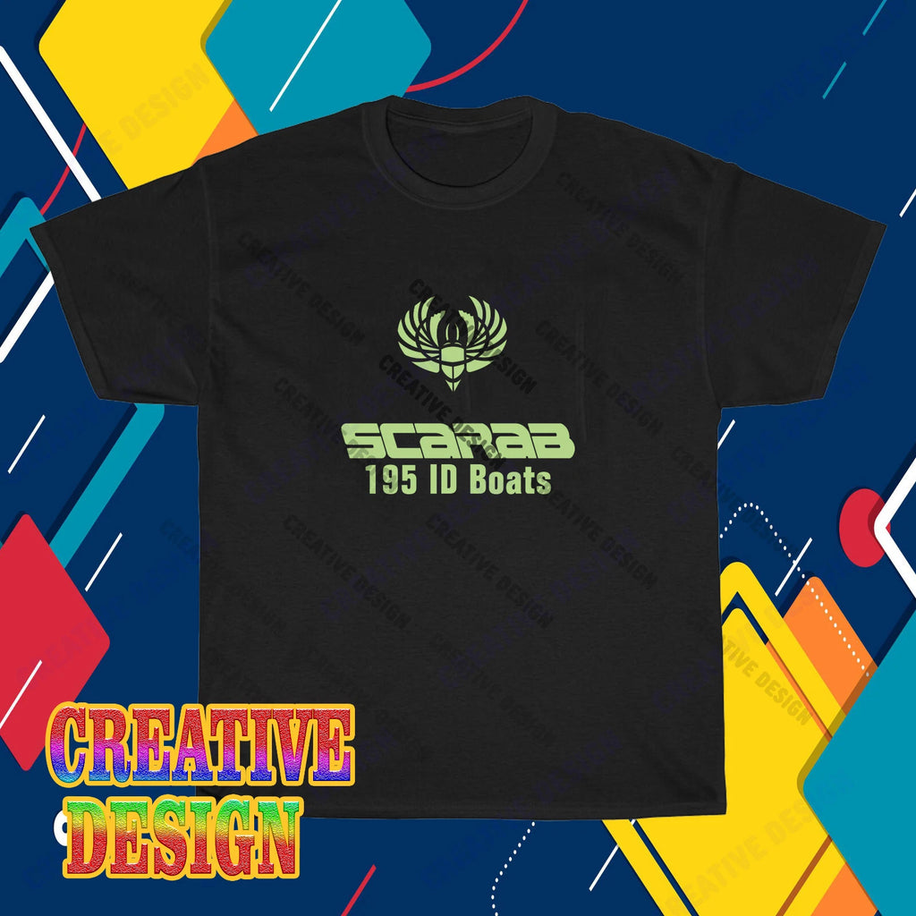 New Shirt SCARAB 195 ID Boats Logo Men's Unisex T-Shirt Funny Size S to 5XL