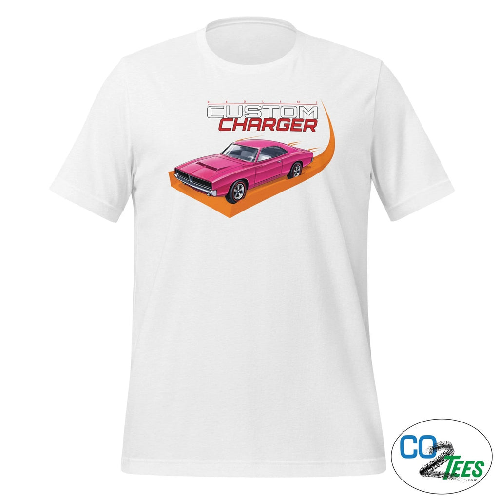 Redline Hot Wheels Pink Custom Charger T-shirt