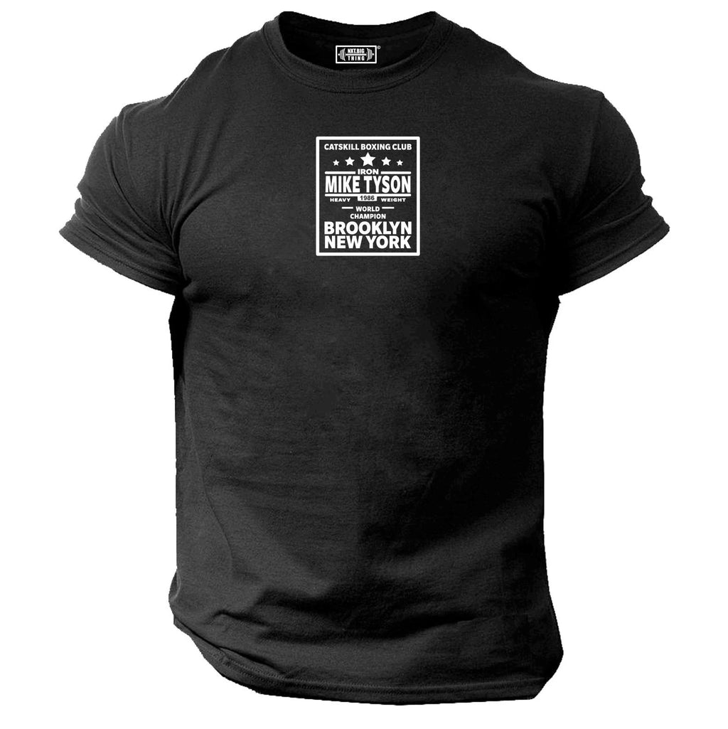 Iron Mike Tyson T Shirt Gym Clothing Training Workout Exercise Boxing 1986 Top