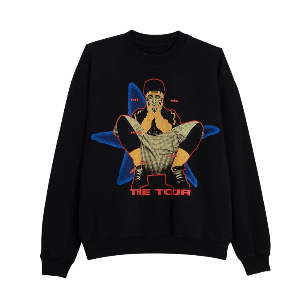Billie Eilish, HIT ME HARD AND SOFT: THE TOUR Crewneck Black Sweatshirt