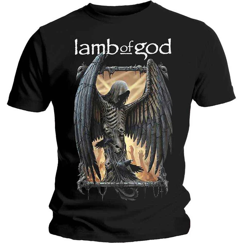 Lamb Of God Winged Death T-Shirt Black New