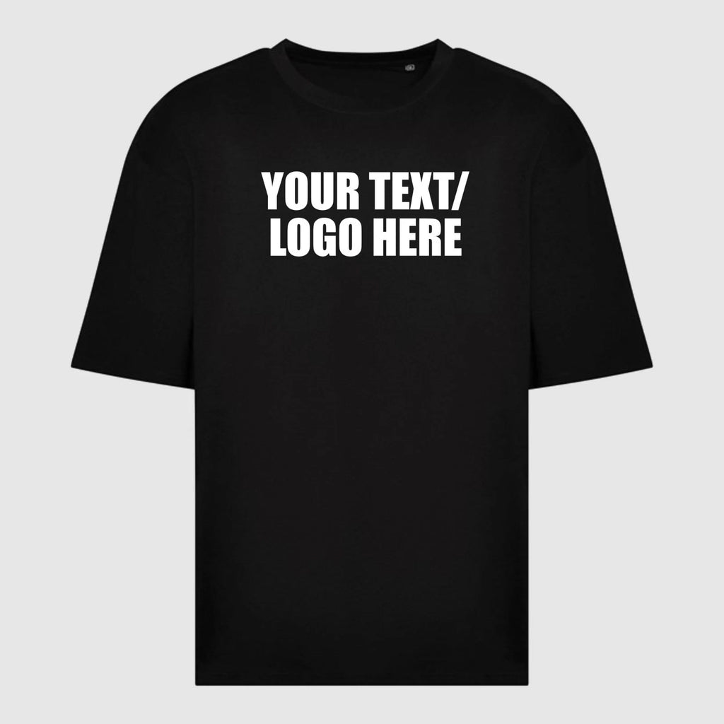 Personalised AWDis Unisex Oversize 100 T-Shirt Custom Your Text Printed Tee Top