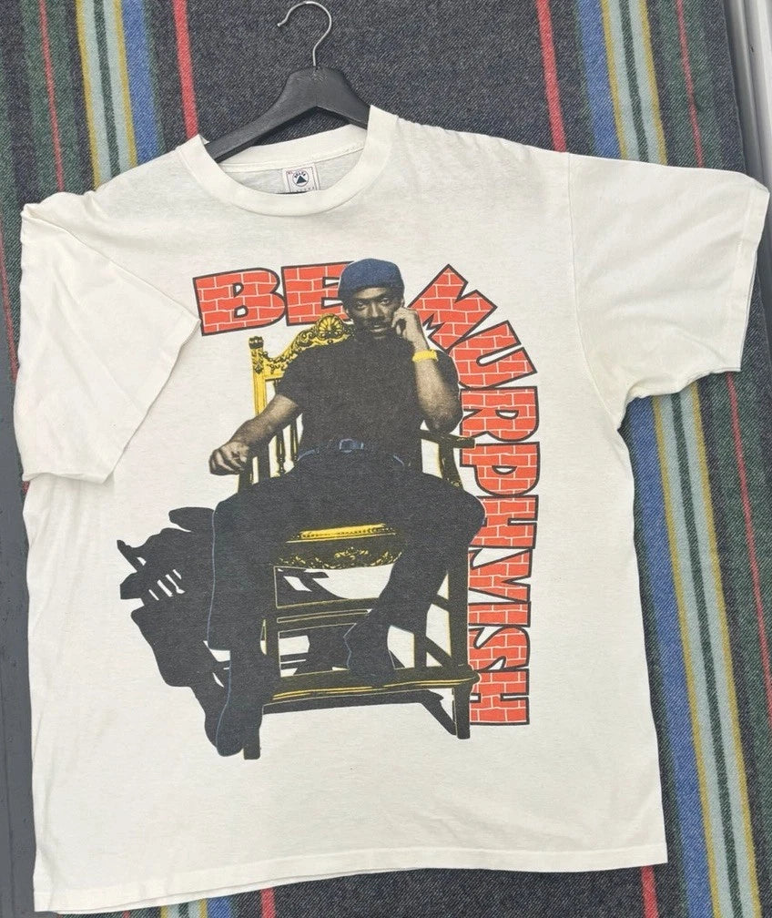 1993 Eddie Murphy “Be Murphyish” Vintage T-Shirt Very Rare Front And Back Hit XL