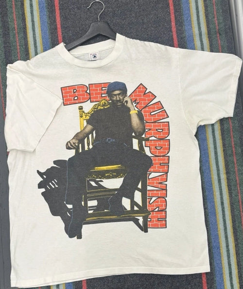 1993 Eddie Murphy “Be Murphyish” Vintage T-Shirt Very Rare Front And Back Hit XL