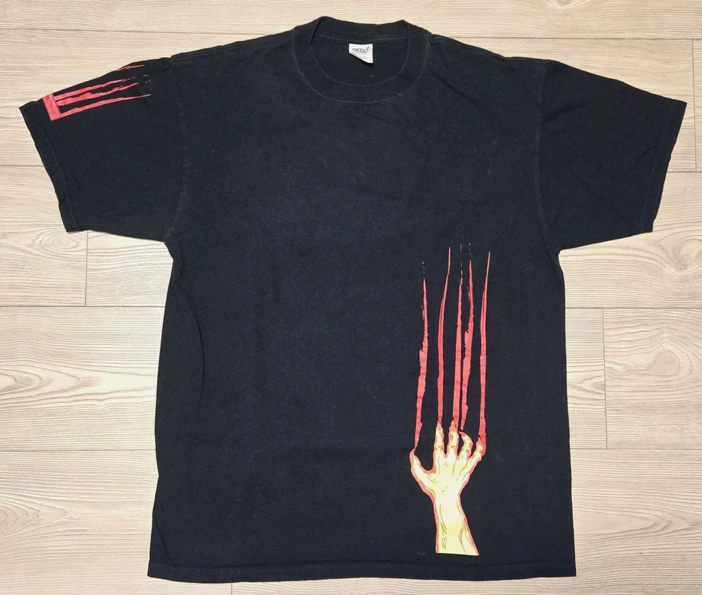 Vintage Anvil Shirt Bloody Hand Dragging Ameristar Casino Mens XL Black Movie